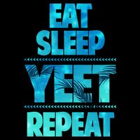 Funny Eat Sleep Yeet Repeat Mesh Reversible Basketball Jersey Tank