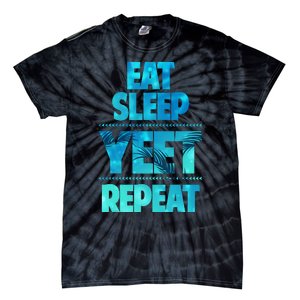 Funny Eat Sleep Yeet Repeat Tie-Dye T-Shirt