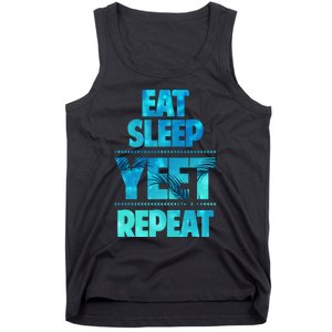 Funny Eat Sleep Yeet Repeat Tank Top