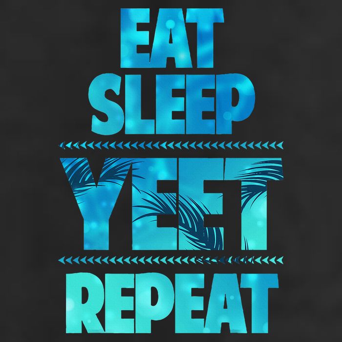 Funny Eat Sleep Yeet Repeat Golf Towel