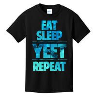 Funny Eat Sleep Yeet Repeat Kids T-Shirt