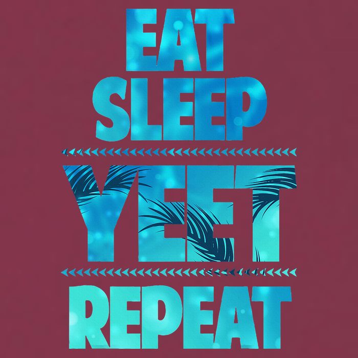 Funny Eat Sleep Yeet Repeat 16oz Travel Tumbler