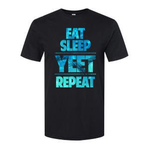 Funny Eat Sleep Yeet Repeat Softstyle CVC T-Shirt