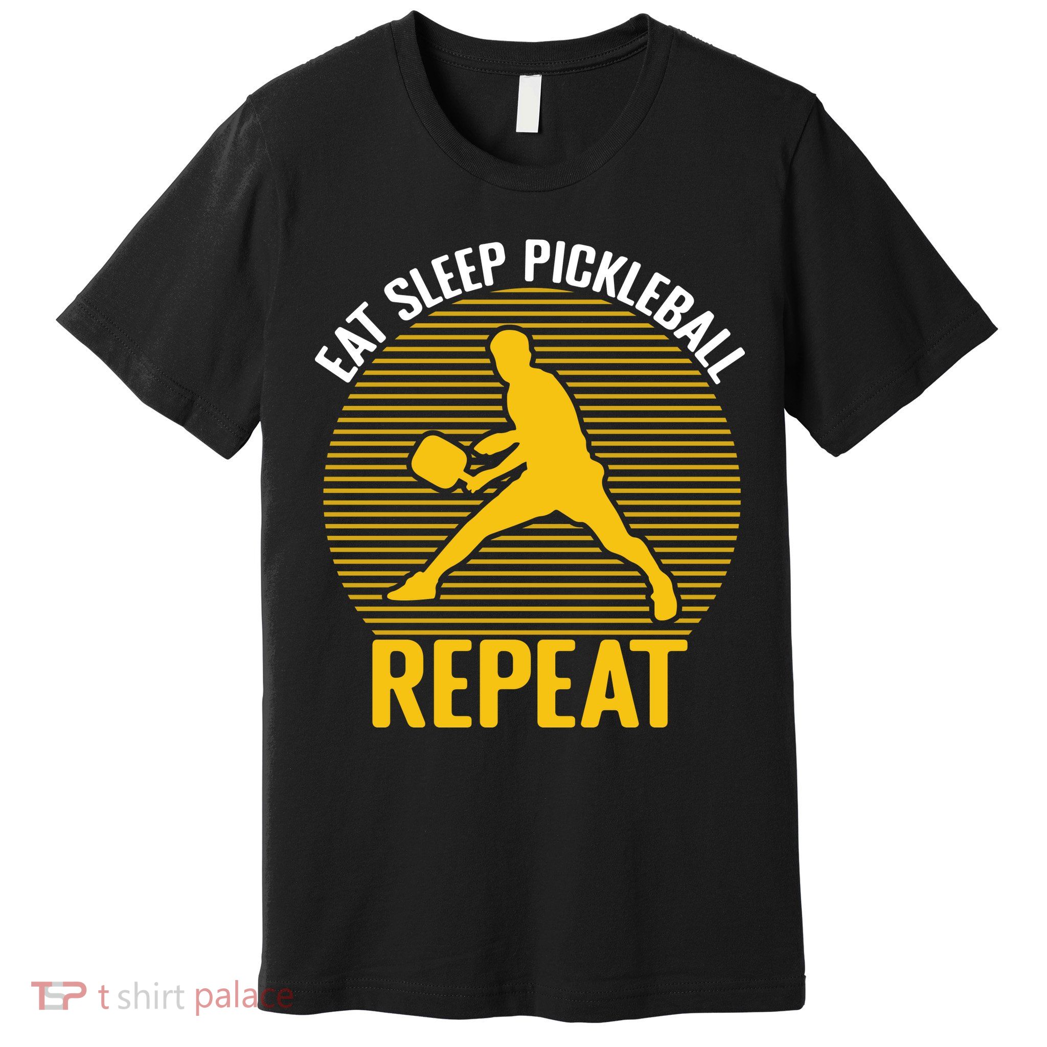 Funny Eat Sleep Pickleball Repeat Sport Gift Pickleball Player Premium T-Shirt