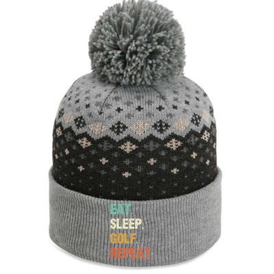 Funny Eat Sleep Golf Repeat Crazy Golf golf balls lovers The Baniff Cuffed Pom Beanie