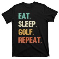 Funny Eat Sleep Golf Repeat Crazy Golf golf balls lovers T-Shirt