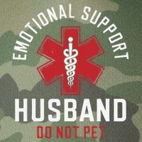 Funny Emotional Support Husband Do Not Pet Legacy Tie Dye Trucker Hat