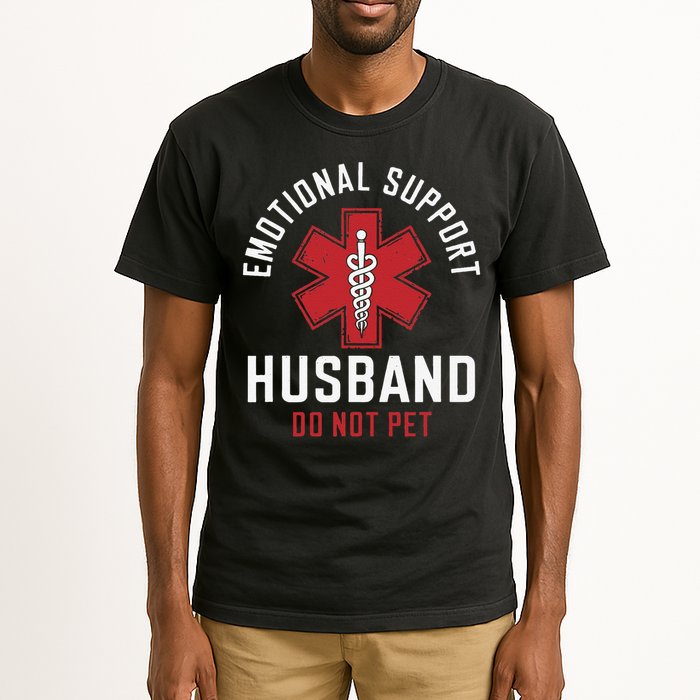 Funny Emotional Support Husband Do Not Pet Tall T-Shirt