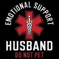 Funny Emotional Support Husband Do Not Pet Sustainable Bucket Hat