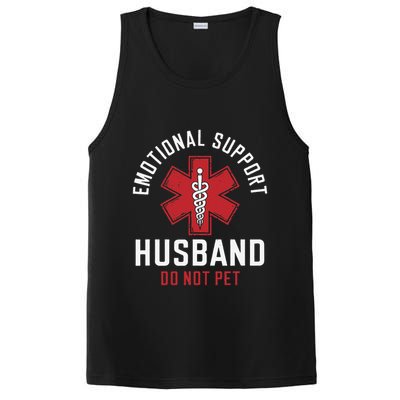 Funny Emotional Support Husband Do Not Pet PosiCharge Competitor Tank