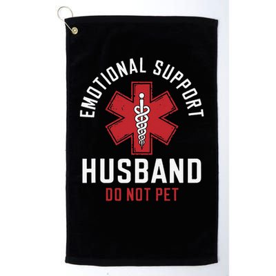 Funny Emotional Support Husband Do Not Pet Golf Towel