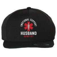 Funny Emotional Support Husband Do Not Pet Wool Snapback Cap