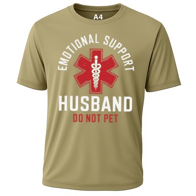 Funny Emotional Support Husband Do Not Pet Performance Shirt