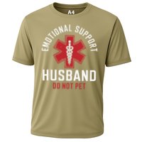 Funny Emotional Support Husband Do Not Pet Performance Shirt