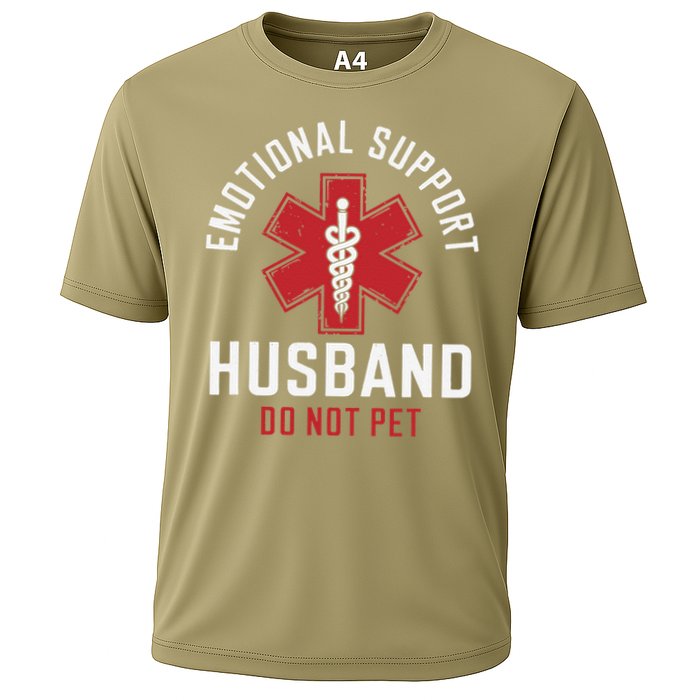 Funny Emotional Support Husband Do Not Pet Performance Shirt