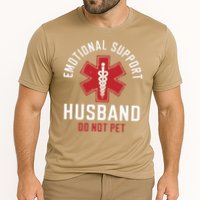 Funny Emotional Support Husband Do Not Pet Performance Shirt