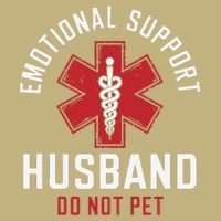Funny Emotional Support Husband Do Not Pet Performance Shirt