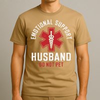 Funny Emotional Support Husband Do Not Pet T-Shirt