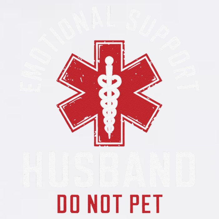 Funny Emotional Support Husband Do Not Pet Garment-Dyed Sweatshirt