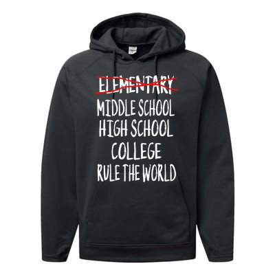 Funny Elementary School Graduation 6th Grade Graduation Performance Fleece Hoodie