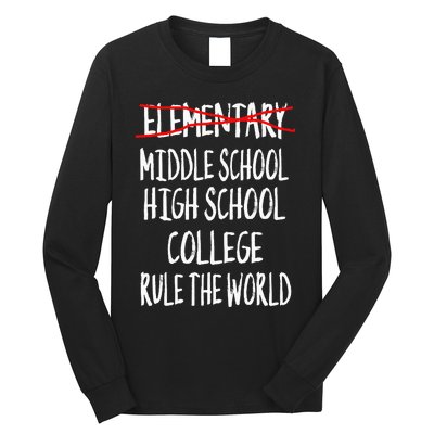 Funny Elementary School Graduation 6th Grade Graduation Long Sleeve Shirt