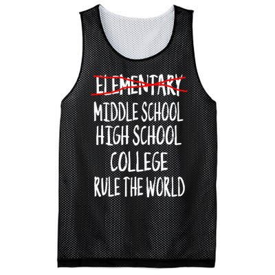 Funny Elementary School Graduation 6th Grade Graduation Mesh Reversible Basketball Jersey Tank