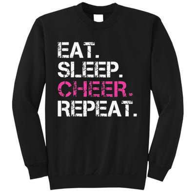 Funny Eat Sleep Cheer Repeat Cheerleading Cheerleader Gifts Sweatshirt