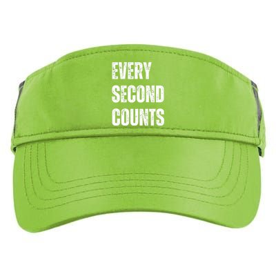 Funny Every Second Counts Adult Drive Performance Visor