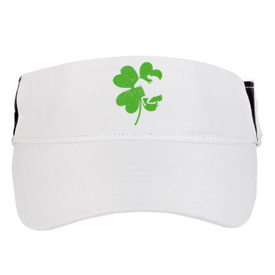 Funny Equestrian St Patricks Day Shamrock Horse Riding Owner Cool Gift Adult Drive Performance Visor