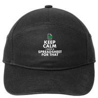 Funny Excel Spreadsheets Lover Gift Accountant 7-Panel Snapback Hat