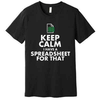 Funny Excel Spreadsheets Lover Gift Accountant Premium T-Shirt