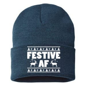 Festive AF Christmas Sustainable Knit Beanie