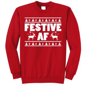 Festive AF Christmas Sweatshirt