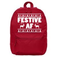 Festive AF Christmas 16 in Basic Backpack