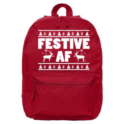 Festive AF Christmas 16 in Basic Backpack