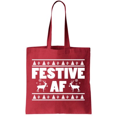 Festive AF Christmas Tote Bag