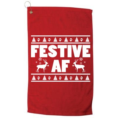 Festive AF Christmas Golf Towel
