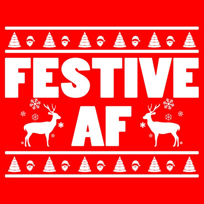 Festive AF Christmas Kids Sweatshirt