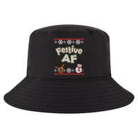 Festive AF Ugly Christmas Sweater Cool Comfort Performance Bucket Hat