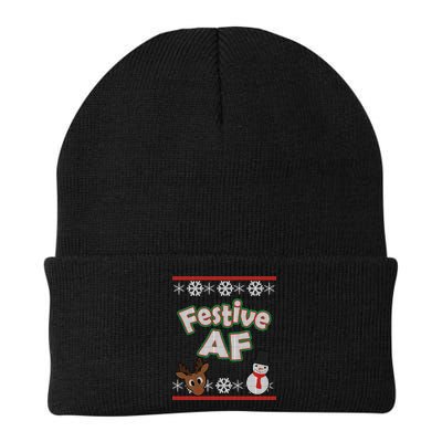 Festive AF Ugly Christmas Sweater Beanie