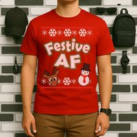 Festive AF Ugly Christmas Sweater T-Shirt
