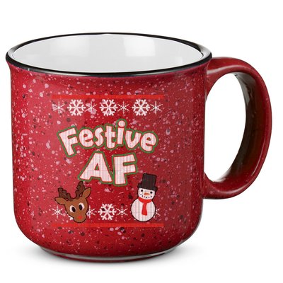 Festive AF Ugly Christmas Sweater 15oz Campfire Ceramic Mug