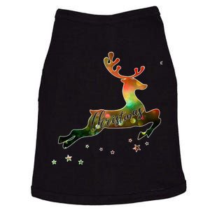 Festive Christmas Leaping Reindeer Doggie Tank