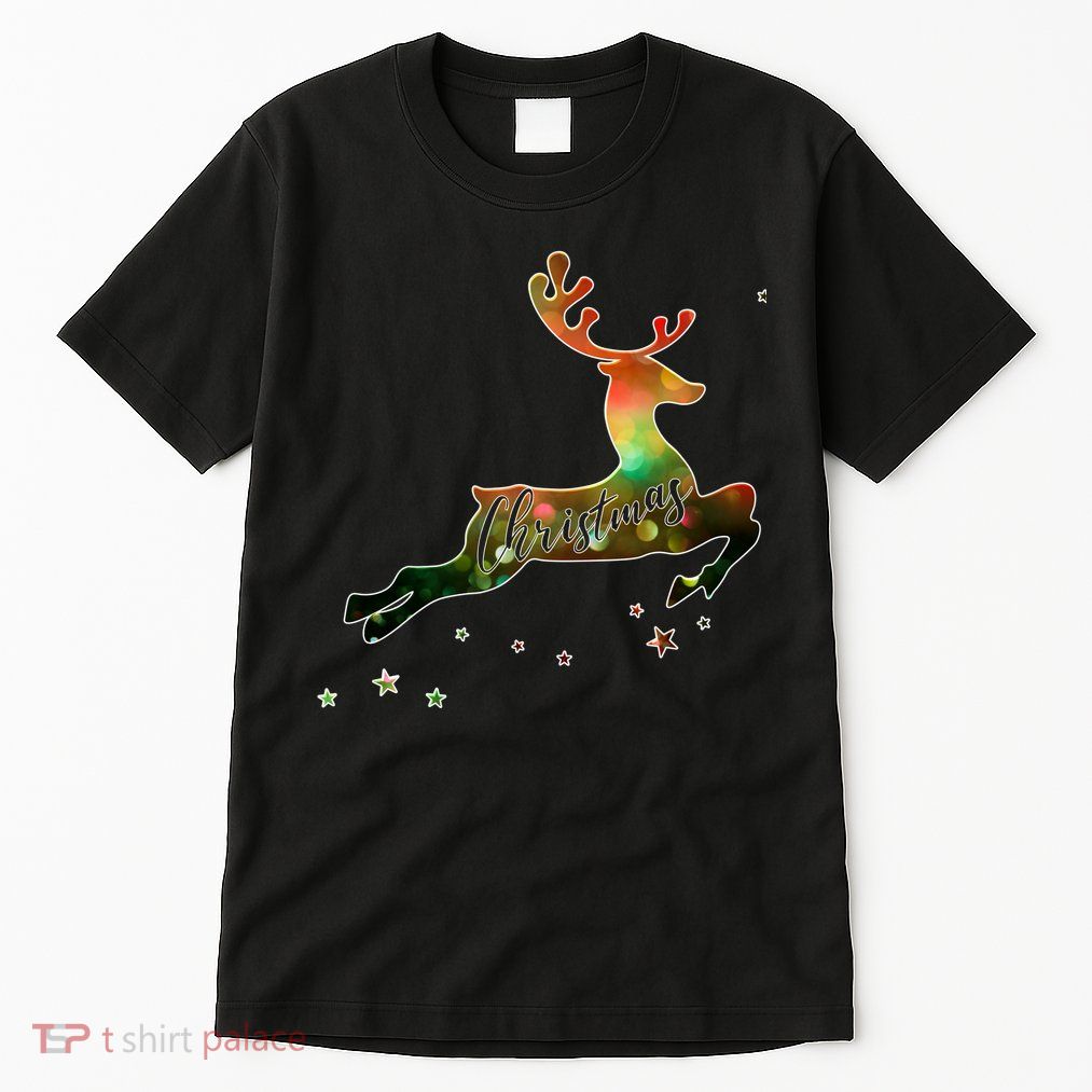 Festive Christmas Leaping Reindeer Tall T-Shirt