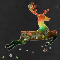 Festive Christmas Leaping Reindeer Adult Drive Performance Visor