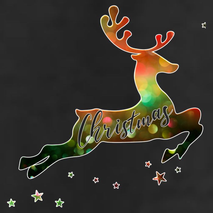 Festive Christmas Leaping Reindeer Adult Drive Performance Visor