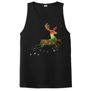 Festive Christmas Leaping Reindeer PosiCharge Competitor Tank