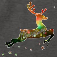 Festive Christmas Leaping Reindeer Vector Backpack