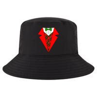 Festive Christmas Red Tuxedo Cool Comfort Performance Bucket Hat