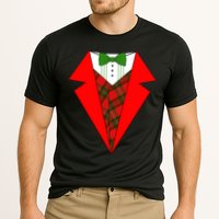 Festive Christmas Red Tuxedo Cooling Performance Crew T-Shirt